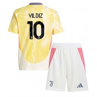 Maglia Calcio Juventus Kenan Yildiz #10 Seconda Divisa Bambino 2024-25 Manica Corta (+ pantaloncini)